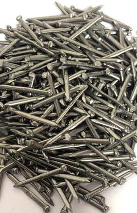 Oval Wire Nail 30mm Oval Nails Wood Nails Flush Nail DIY Bright Oval Nail Use for Soft and Hard Timber Material Wood Joinery Furniture Craft Construction Applications - 50 Quantity