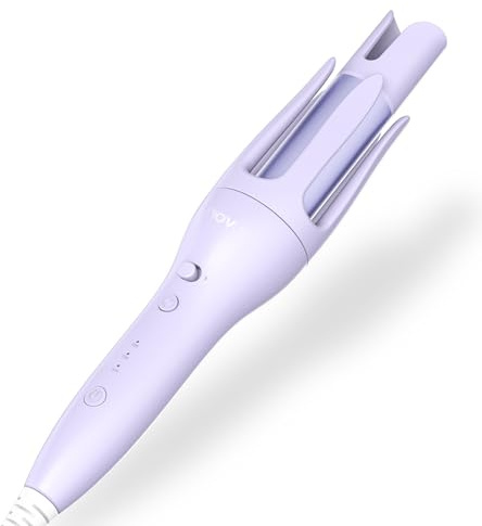 Automatic Curling Iron Hair Curler: Dual Voltage Hair Rollers Women Ceramic Coating with 3 Temperatures Fast Heating - 2 Ways Rotation Auto Shut-Off Curling Wand for Hair Styling