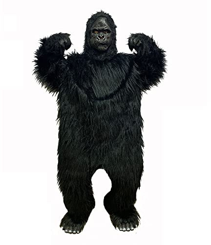 EraSpooky Costume da Gorilla per adulti Costume da uomo per cosplay di scimpanzé feroci realistici