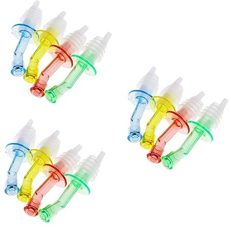 ABOOFAN 12pcs Aerator Wine Decanter Wine Pourers Preserve Flavor Safe Material Random Color