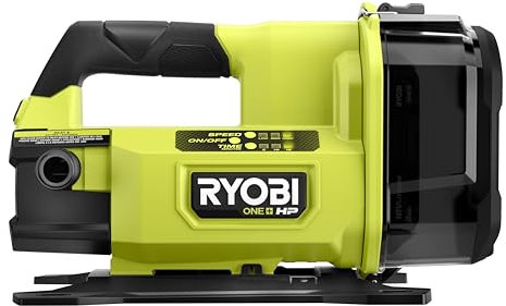Ryobi 18V Bürstenlose Oberflächenpumpe RY18TPXA-0, Edelstahl, Wasserpumpe, 5.2 m Hubhöhe, 30 L/min Durchfluss, Akku- und Ladegerät-frei