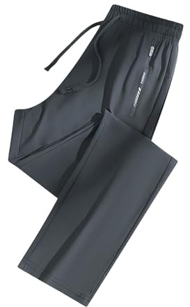 Pantalon de Jogging pour Homme Séchage Rapide​ Sport Pantalon de Survêtement Legers avec Poches Zippées de Randonnée S-5XL Baggy Sweatpants pour Voyage Golf