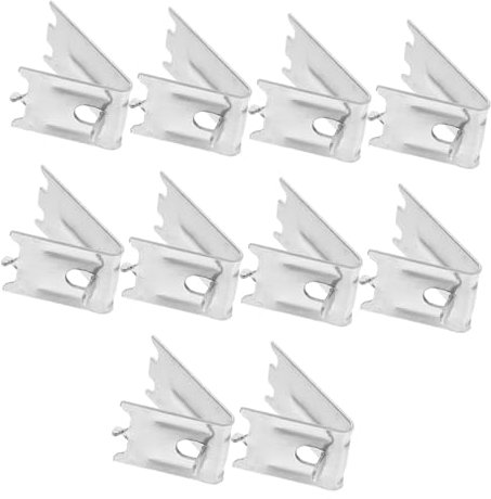 OSALADI 10pcs Refrigerator Shelf Clips Freezer Shelf Support Pegs Fridge Hanging Rack Food Storage Containers for Fridge Stainless Steel Commercial Kitchens