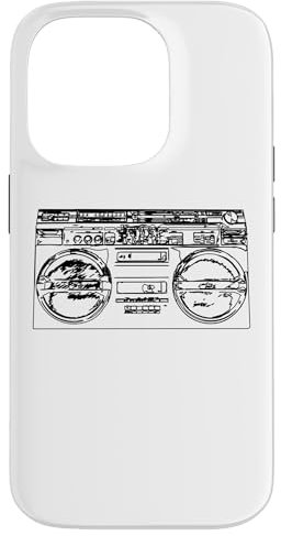 Old School Rap Ghettoblaster Retro Stil 80er Hiphop Musik Hülle für iPhone 14 Pro