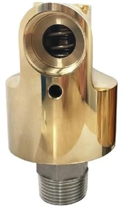 CEHJZQRPL 3/4 Zoll HD30 DN30 Drehgelenk, 360-Grad-Drehgelenk Wasser-Luft-Kupplung Universalanschluss Messing-Drehgelenk(Right)