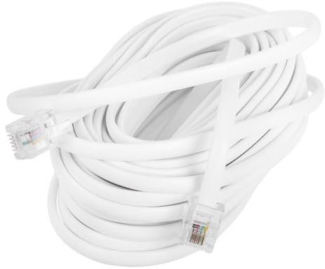 VILLCASE Cavo Prolunga Telefono Fisso Rj11/rj14 6p4c 25ft 7, 62m