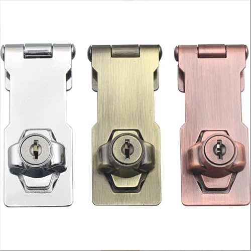 Punch-Free with Lock Drawer Locks Letter Box Locker Double Door Cabinet Lock Office Cabinet Security Combination Lock with Screw 1Pcs(3-3 Holes-2)