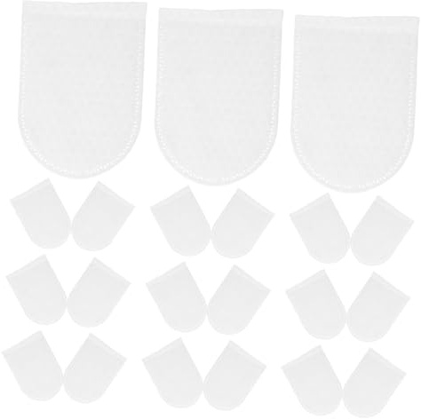 Anneome 120 Stück Wiederverwendbare Baumwollpads für Gesicht mit U förmiger Taschenstruktur und Perliger Oberfläche Sanft Peelend Vielseitig für Make up entfernung Anwendung und