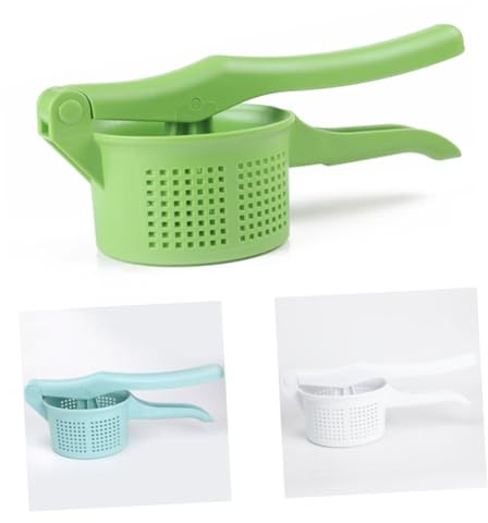 ELAYARD Pressa per Patate Manuale in Inossidabile Schiacciapatate Mano con Manico Antiscivolo Compatto e Facile da Usare per Purè e Uso Domestico Gadget Cucina Essenziale Colore Casuale