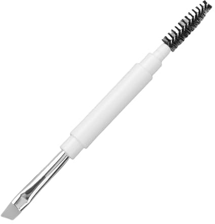 Brocha de labios para cejas, doble cabeza, brochas de maquillaje de viaje, aplicador de labios, máscara de cejas, maquillaje de doble cara con tapas