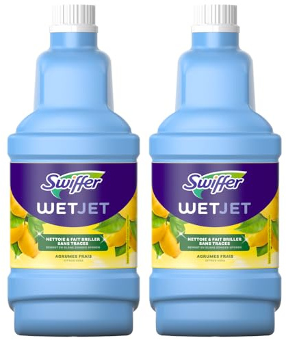 Swiffer Wet Jet Floor Cleaner, 42.2 Ounces (Pack of 2)