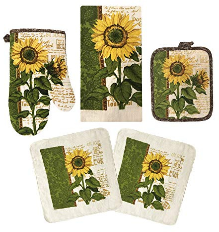 Oven Mitts and Pot Holders - Kitchen Towels and Dish Cloths Sets - Oven Mitts - Tea Towels - Dish Cloths Set