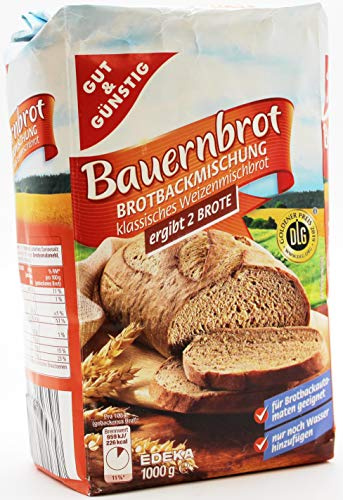 Gut & Günstig Bauernbrot Brotbackmischung, 10er Pack (10 x 1 kg)
