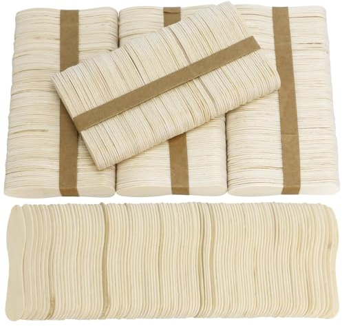 CZWESTC Lot de 1500 cuillères à crème glacée en bois, mini cuillères de dégustation jetables en bois, petites cuillères à dessert, mini cuillères pour travaux manuels, dégustation, échantillonnage