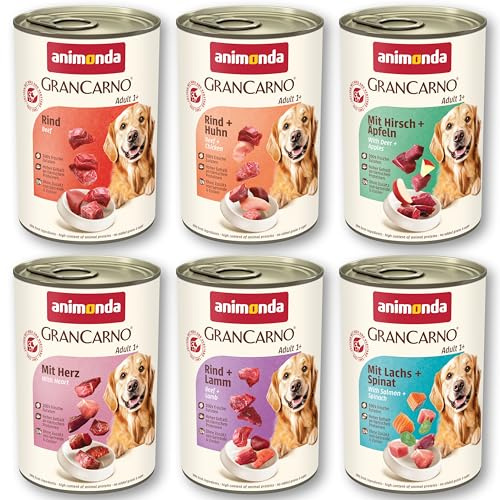 animonda GranCarno Nourriture Humide pour Chien Adulte Variation II 1 x 6 x 400 g