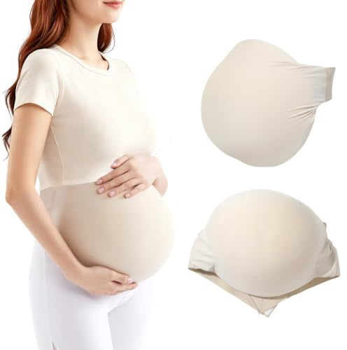 Lervanla Fake Pregnant Belly Lightweight Memory Sponge Tummy Bump Movie Props Belly Cosplay Pregnancy Costume