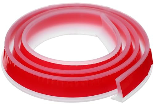UKCOCO Selbstklebend Schwallschutzleiste Dusche: Begehbare Dusche Boden Wassersperre Plastik Duschdichtung Schwallschutz für Küchen Bäder Waschbecken (Transparent 100cm)