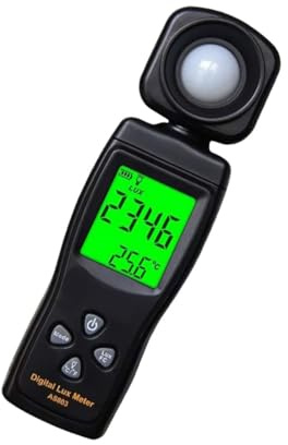 Gadpiparty Luxmeter Photometer Tragbares Digitales Messgerät Handphotometer Illuminanometer Mit Hintergrundbeleuchtung Led-Display Lux Akkuanzeige