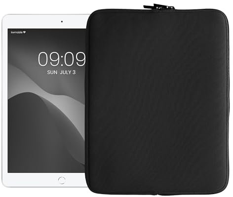kwmobile Cover Tablet Compatibile con 13 Tablet - Custodia eReader Universale - Copertina Protettiva in Neoprene Nero