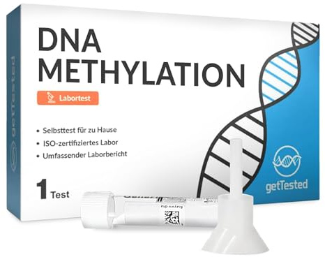 Test di metilazione del DNA | Analizza 16 geni | Kit per test genetici a casa | Raccolta di campioni di saliva