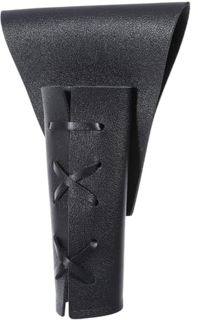 Étui médiéval en cuir PU avec ceinture d'épée réglable pour chevalier, guerrier, pirate, cosplay, Renaissance - Noir
