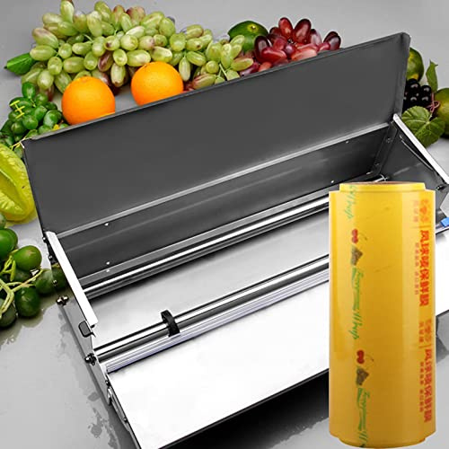 Reusable Cling Film Cutter Dispenser with Stainless Steel Blade - Essential Kitchen Tool for Fresh Food Packaging