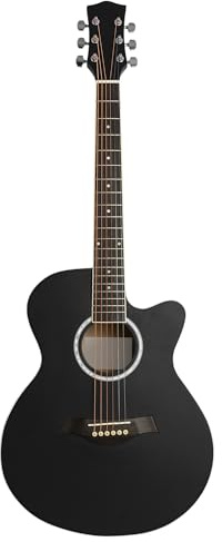 Full Size Acoustic Guitars with Steel Strings– Black Matte