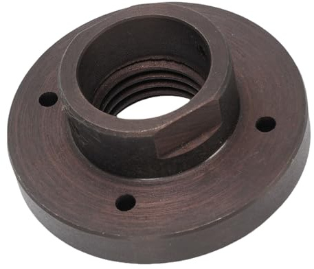 Jiawu 3in Wood Lathe Steel Faceplate, Steel Face Plate for Wood Lathe Turning, Lathe Headstock Spindle Adapter, 33mm Hole Diameter, Copper Brown