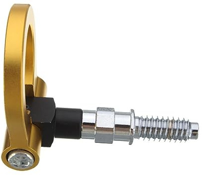 OUNONA Gancio Di Traino Anteriore Per Auto in Alluminio Barra Di Traino Modello Europeo Per Rimorchio Accessori Per Auto Oro