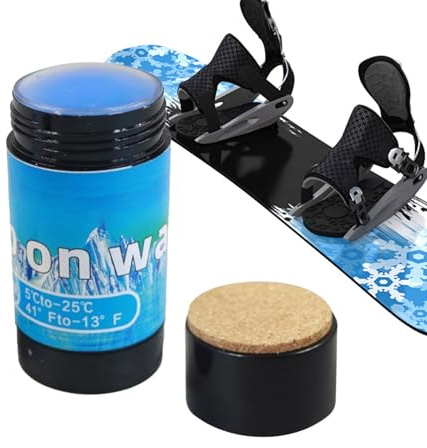 de revêtement de Ski – 70 g de pâte à cirer pour Snowboard, réduction de la Friction, applicateur en Inclus, système de Solution | Performance de Glisse pour skieurs, Snowboarders, Parc