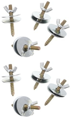 Toyvian 8 Sets Guinea Pig Bird Springboard Screws Fix Screws Nuts Fixing Kits for Bird Cage Accessories
