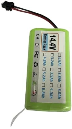 Batería de Repuesto Li-Ion 3500mAh 14.4V, Compatible con Cecotec Conga 990 1090 Deebot N79 N79S Eufy RoboVac 11 11S Aspiradora Robot Larga Duración(2600mAh Battery)