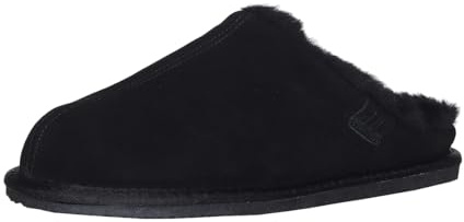 Harrys-Collection Herren Lammfell-Schuhe Reykjavik - Warme Leder-Hausschuhe mit 100% Merino Lammfell-Futter & Rutschfester TPR-Sohle, Größen 41-48