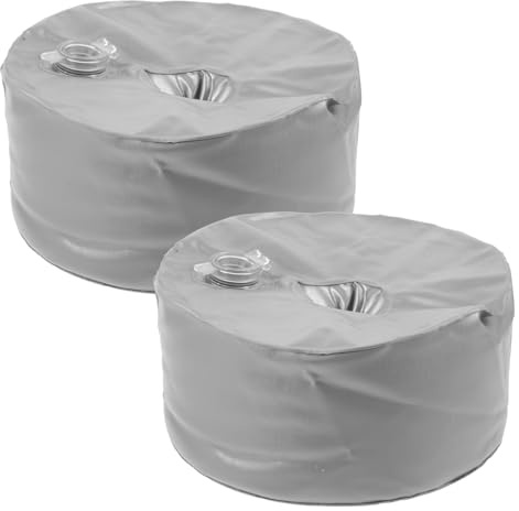 SUPVOX De Poids De Base Remplissable d'eau 2 Pièces Lestage pour Pied De Parasol Et Drapeau De Plage Léger Résistant À l'usure pour Jardin Et Extérieur