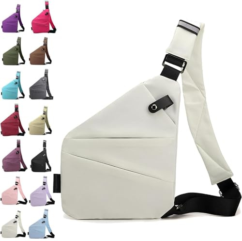 Anti Diebstahl Reisetasche & Brusttasche - Damen & Herren, Diebstahlsichere Umhängetasche Bodybag