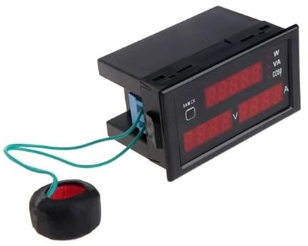 Compteur de consommation d'énergie DL69-2048, voltmètre CA, ampèremètre, Compteur de Courant de Tension, Compteur VA électrique extérieur AC200-450V CT(AC200.0-450.0V)