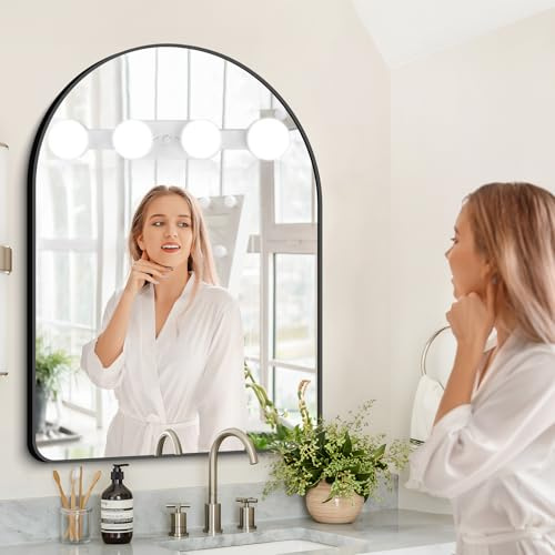 Litinliv LED Spiegelleuchte, Dimmbar Schminklicht mit Batteriebetrieben, Tragbar Make-up Licht, Einstellbare beleuchtung Licht, Spiegellampe für Kosmetikspiegel, für Schminktisch Badzimmer Spiegel