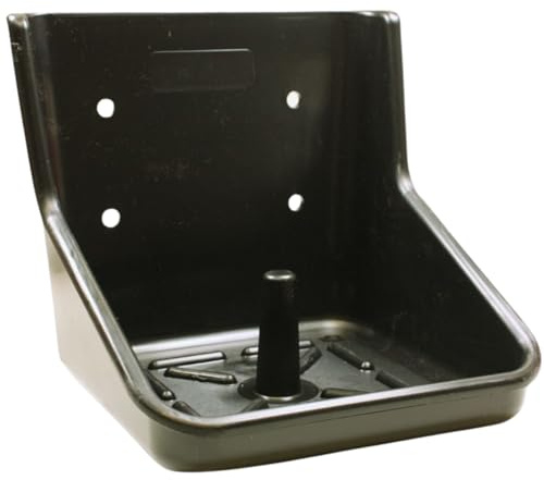 ERPINA® Lecksteinhalter Pferd schwarz - für 10 kg Lecksteine ohne scharfe Kanten - stabiler Salzsteinhalter bruchsicher aus Kunststoff für Lecksteine für Pferde, Rinder, Wild - für Hof & Stall