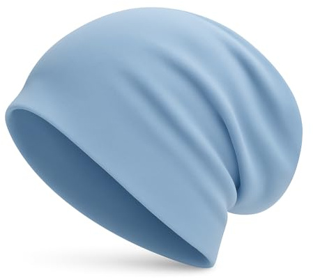 DANAEST Beanie Mütze Damen Herren Baumwolle Jersey dünn Übergangsmütze