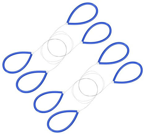 sourcing map Pottery Wire Tool 4Pcs 17.72 Standard Clay Wire Cutter Cutting Pottery Tools with Rubber Handle for Clay Cutting Sculpting Cheese Dough Tools, Blue