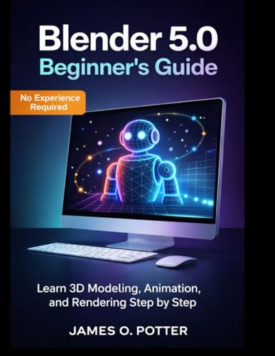 Blender 5.0 Beginner’s Guide: Learn 3D Modeling, Animation, and Rendering Step by Step