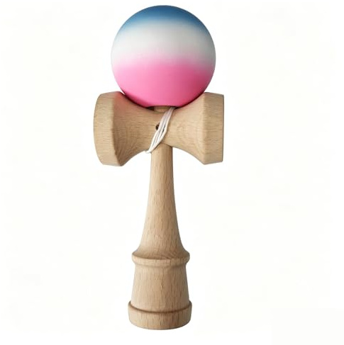CHPHI Pro Model Kendama - Gioco tradizionale giapponese di abilità di lancio e cattura-tre colori bianco