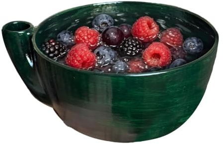 Ceweao Självdrejande Bär-Tvättskål | Keramik-FRUKT-Och Grönsakerskål Med Avlopp | Automatiskt Roterande Sil För Snabb Rengöring, Köksredskap