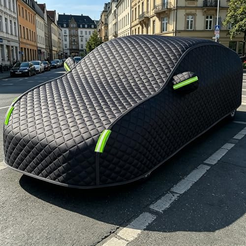Autoabdeckung Hagelschutz für Audi RS3 Sportback (8P/8V/8Y) 2011-2026,Hagelschutz Abdeckplane Auto Atmungsaktive,Verdickte UV-Schutz Abdeckung,Outdoor Vollgarage,Wetterfest-Schwarz