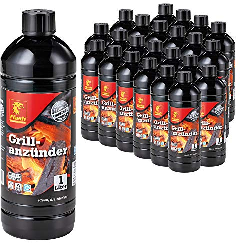 Boomex Flash Grillanzünder Grillanzündhilfe Flüssiganzünder Flüssig Anzünder Grill BBQ, Menge:24 L (2.08EUR/l)