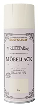 Rust-Oleum Sprühlack Kreidefarbe 400 ml Jute - Premium Möbellack - ideal für Möbel und Holz - Sprühdose - Holzlack - Spraydose - Lackspray