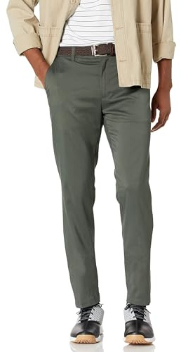 Amazon Essentials Men's Slim-Fit All-Day Stretch Golf Pant, Olive, 36W x 30L