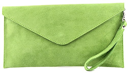 Modamoda de, T106 – Borsa in pelle, clutch da sera, produzione italiana