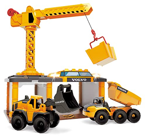 Dickie Toys Volvo Construction Station, Baustation, Spielstation, Baustelle