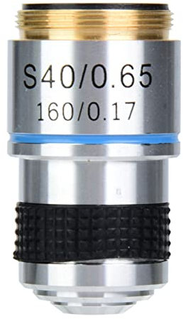 Lente de objetivos acromáticos, 40X 185 Microscopio biológico Lente de objetivos acromáticos 160/0.17, para lentes de objetivo de conversión de instrumentos ópticos